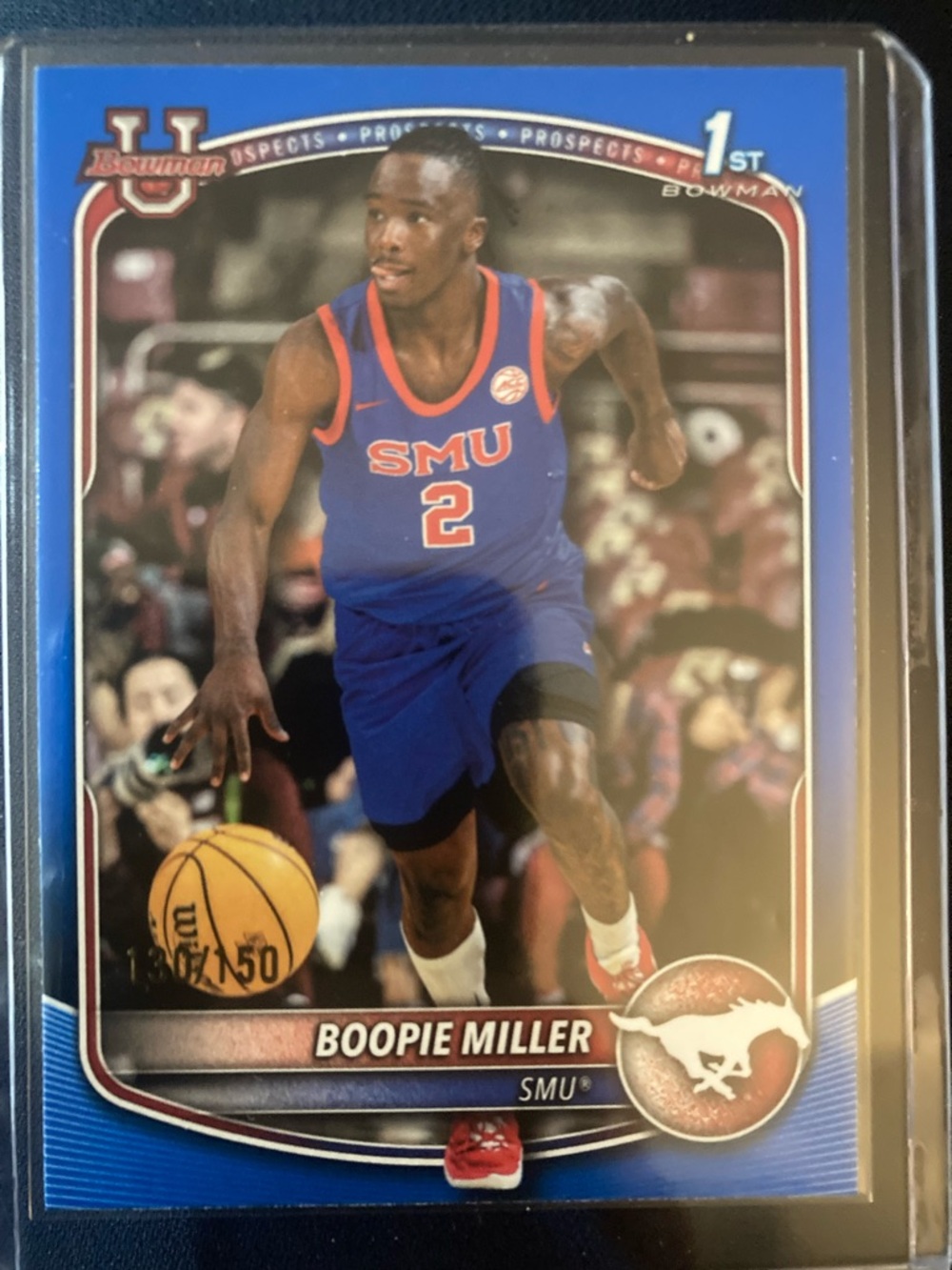 Boopie Miller SMU Basketball Rookie Card - 130/150